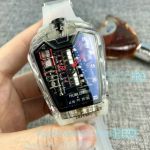 Replica Hublot MP-05 LaFerrari Transparent Case White Rubber Watch